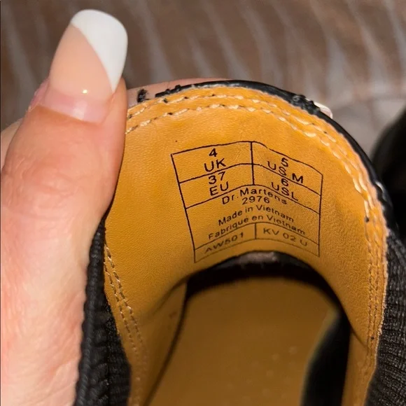 Dr. Martens Black Combat Boots with Sturdy Sole - Picture 4 of 5